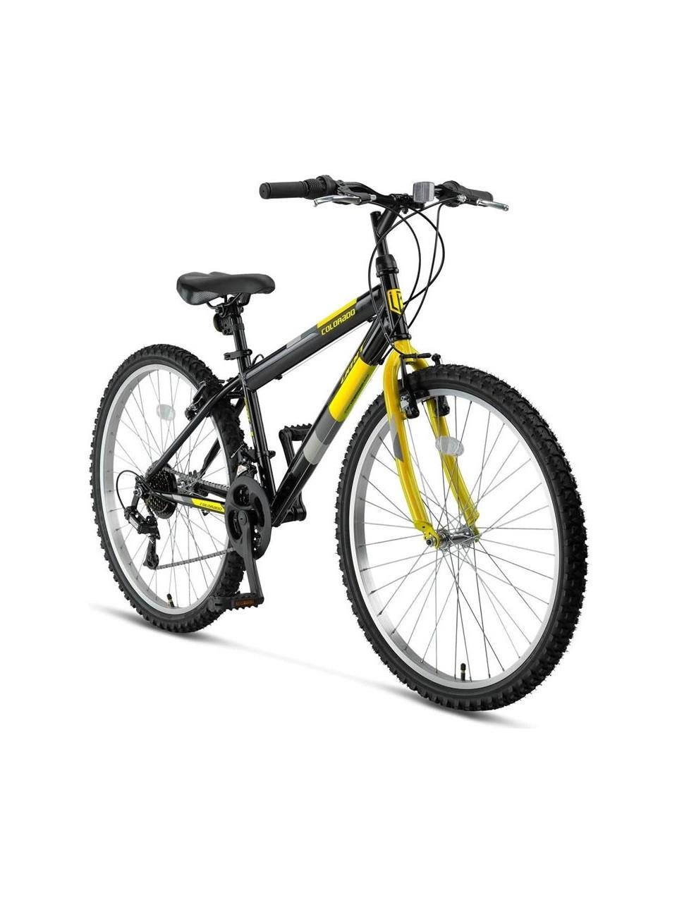 Ümit Colorado 24 Jant 12 Kadro MTB V Fren 21 Vites Bisiklet (Siyah Sarı)
