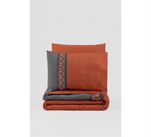 Cotton Box Folk Art Çift Kişilik Nevresim Takımı Tamaya Kiremit