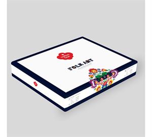 Cotton Box Folk Art Çift Kişilik Nevresim Takımı Tamaya Kiremit