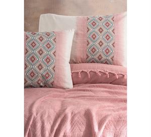 Cotton Box Papina Pudra Jakarlı Çift Kişilik Pike Takımı