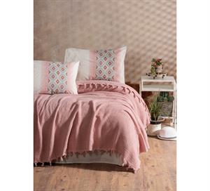 Cotton Box Papina Pudra Jakarlı Çift Kişilik Pike Takımı