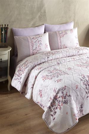 İyi Geceler İstanbul Emboss Baskılı Çift Kişilik Battaniye Melanie Lila