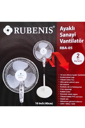 Rubenis RBA-05 Ayaklı Vantilatör