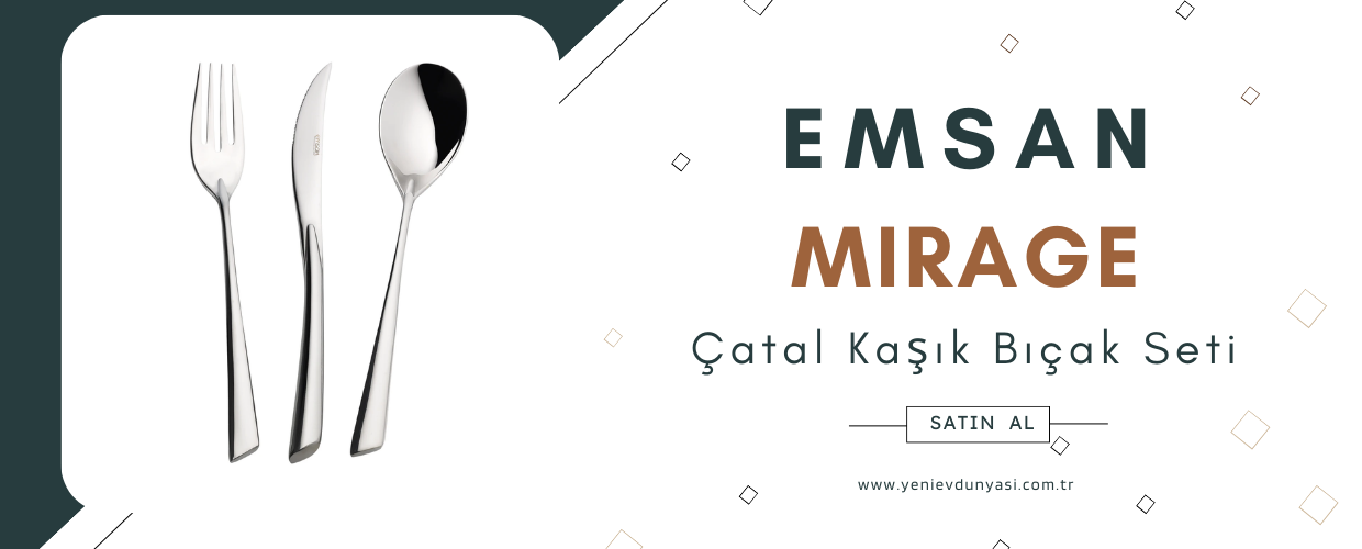 Mirage Çatal Kaşık Bıçak Seti