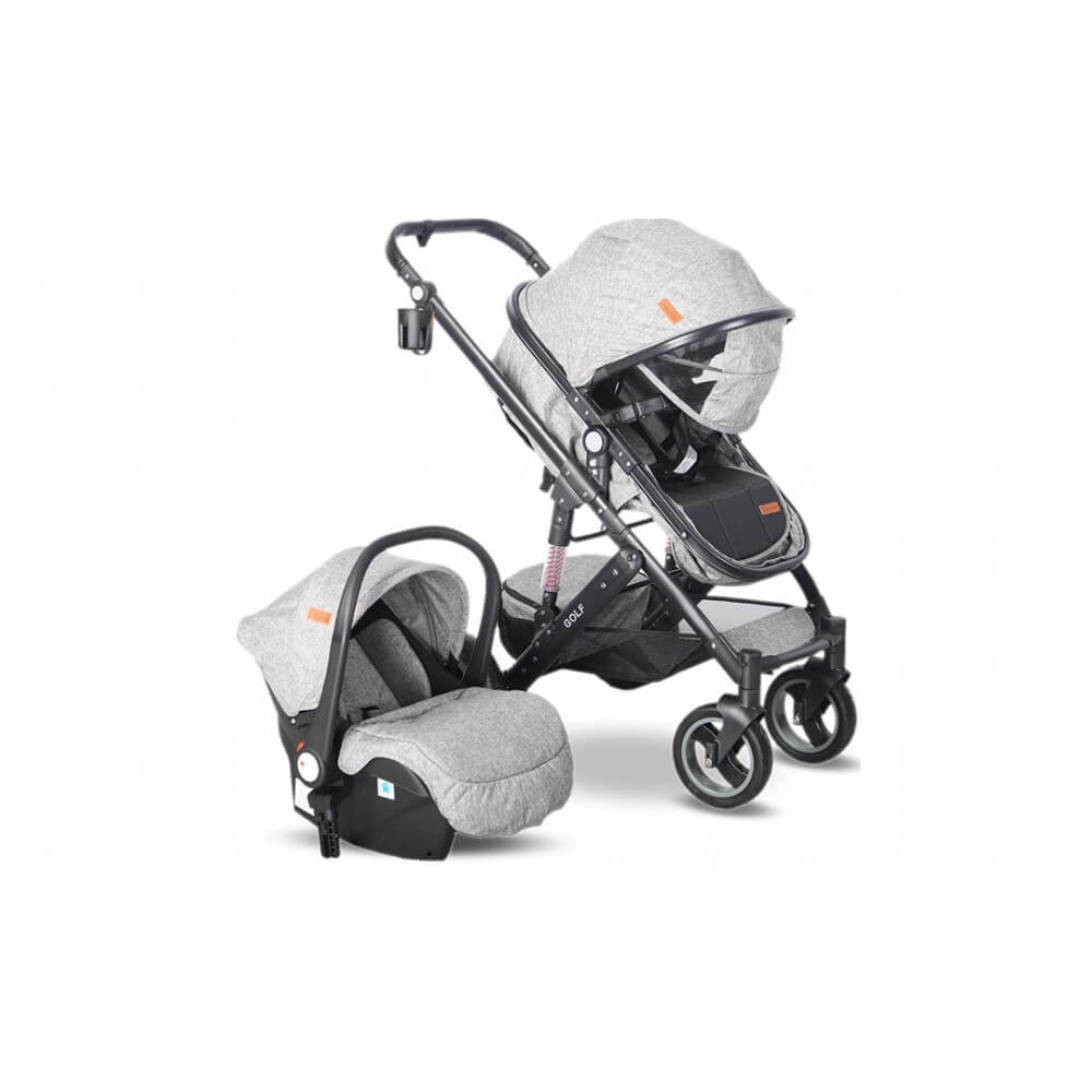 Babyhope BH-3009 Golf Travel Sistem Bebek Arabası - Gri