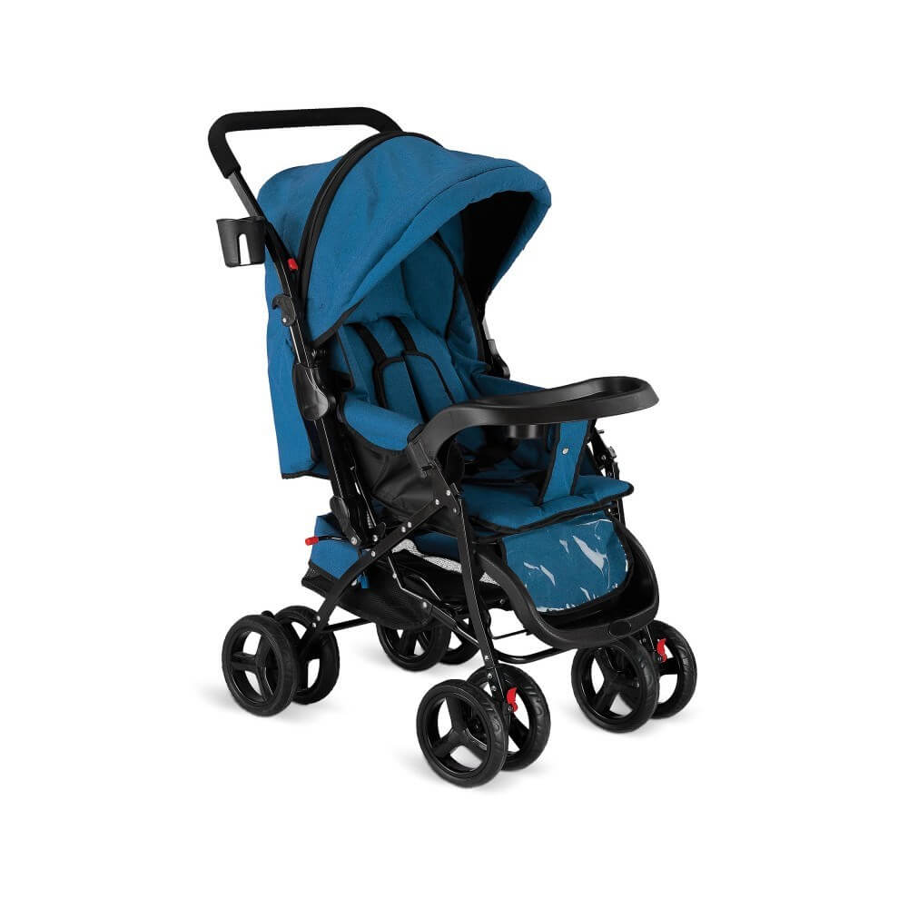 Babyhope BH-617 Çift Yönlü Bebek Arabası Mavi