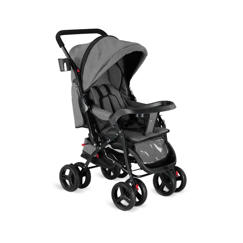 Babyhope BH-617 Çift Yönlü Bebek Arabası Gri