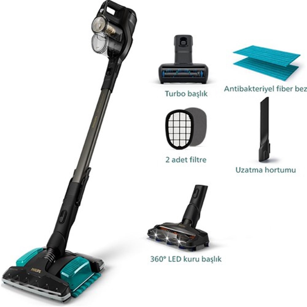 Philips XC8349/01 Aqua Plus Kablosuz Elektrikli Süpürge