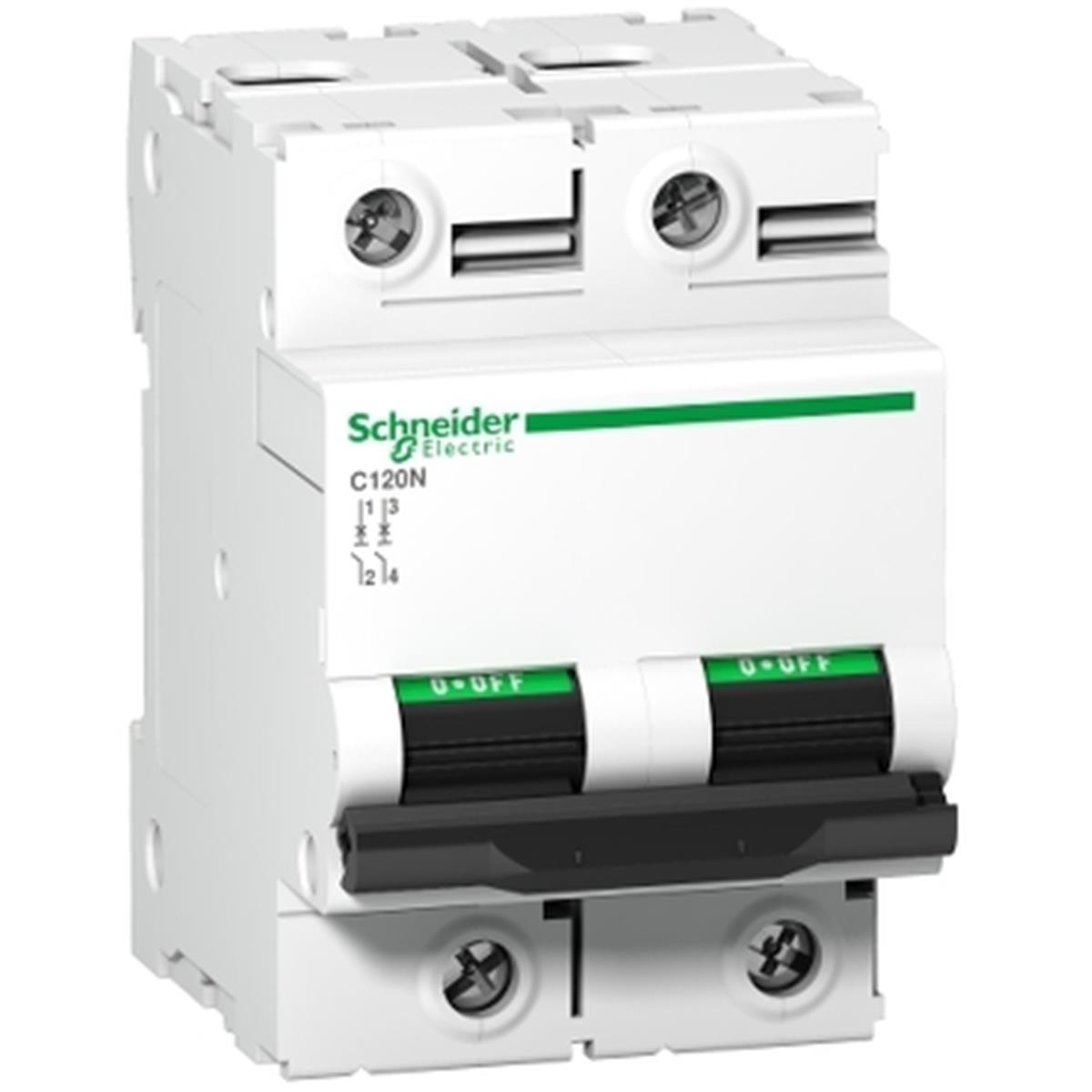 A9N18345
Acti9 C120N 2P 80A, 10kA 415V B eğrisi Minyatür De