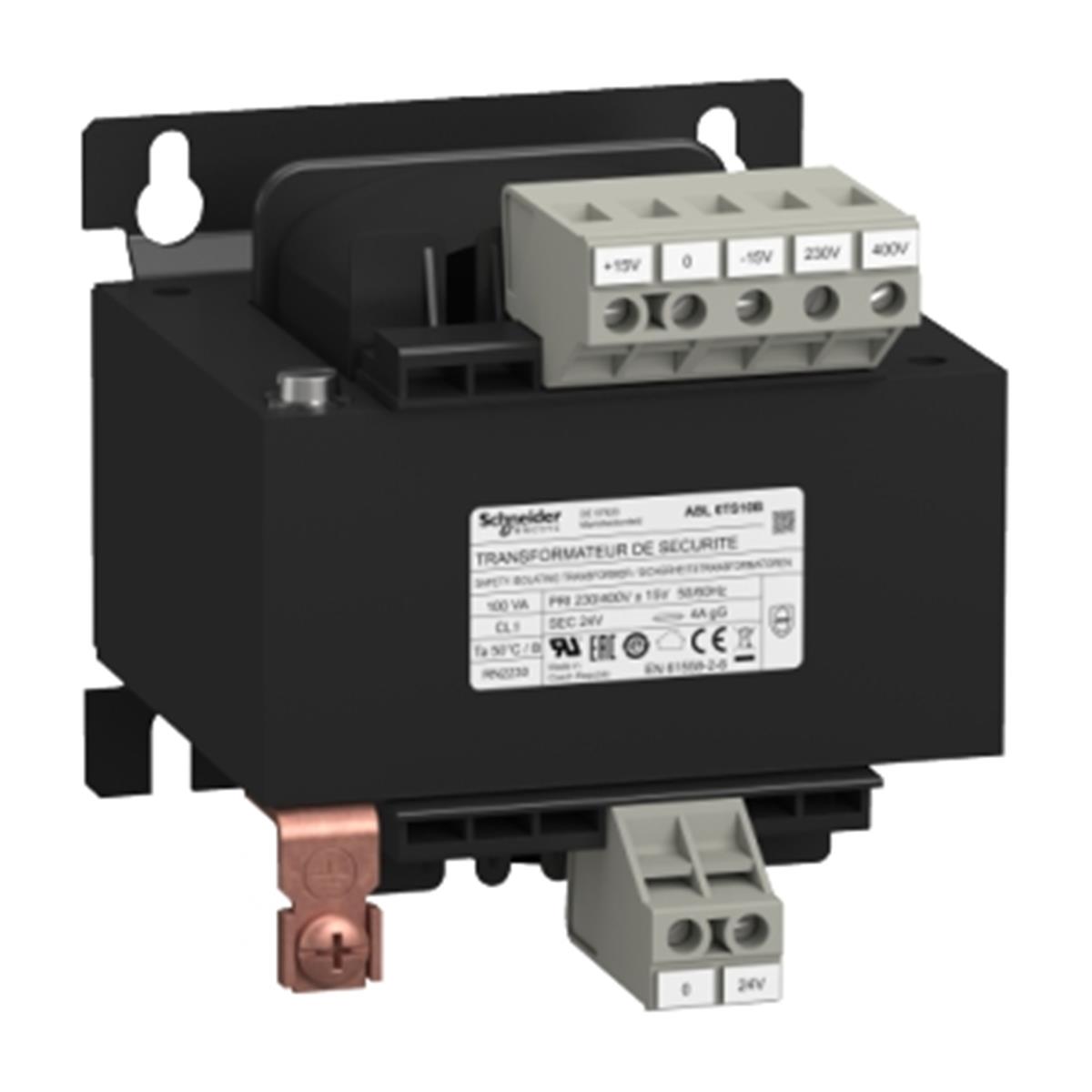 ABL6TS10B
Gerlim transformatörü 230-400/24V 100VA