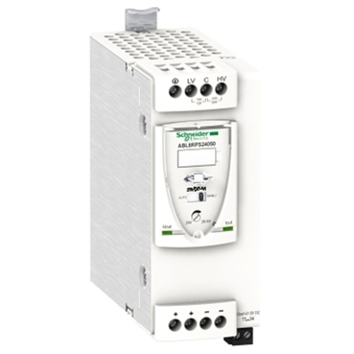 ABL8RPS24050
Schneider Electric, ABL8RPS24050 , Regulated Switch Power Supply, 1 or 2-phase, 100..500V, 24V, 5 A