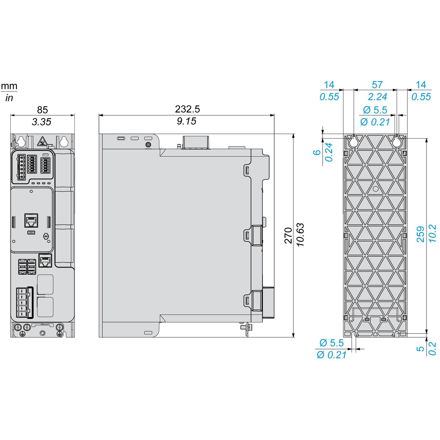 Schneider Electric  ATV340 - ATV340U40N4  Hız Kontrol Cihazı - 4kW- 400V trifaze -