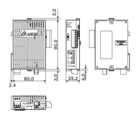 DELTA, DTC2000C ,Besleme 24vdc,Çıkış 4..20mA,Proses Ek Modül