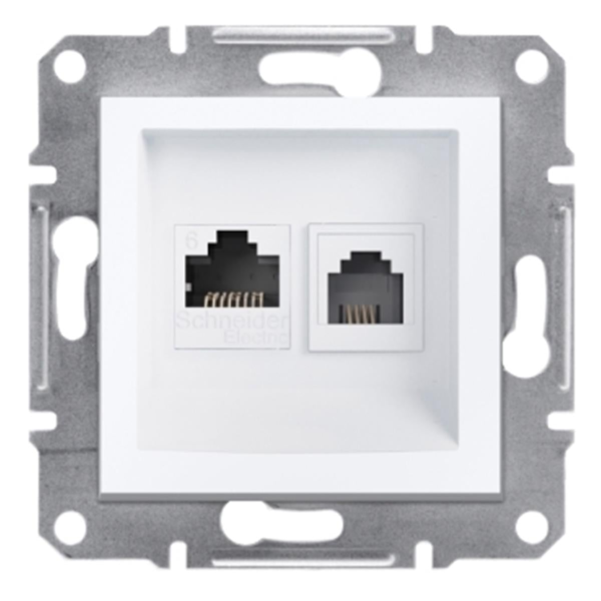EPH5270121
Asfora RJ11 + RJ45 Cat6 UTP çerçevesiz