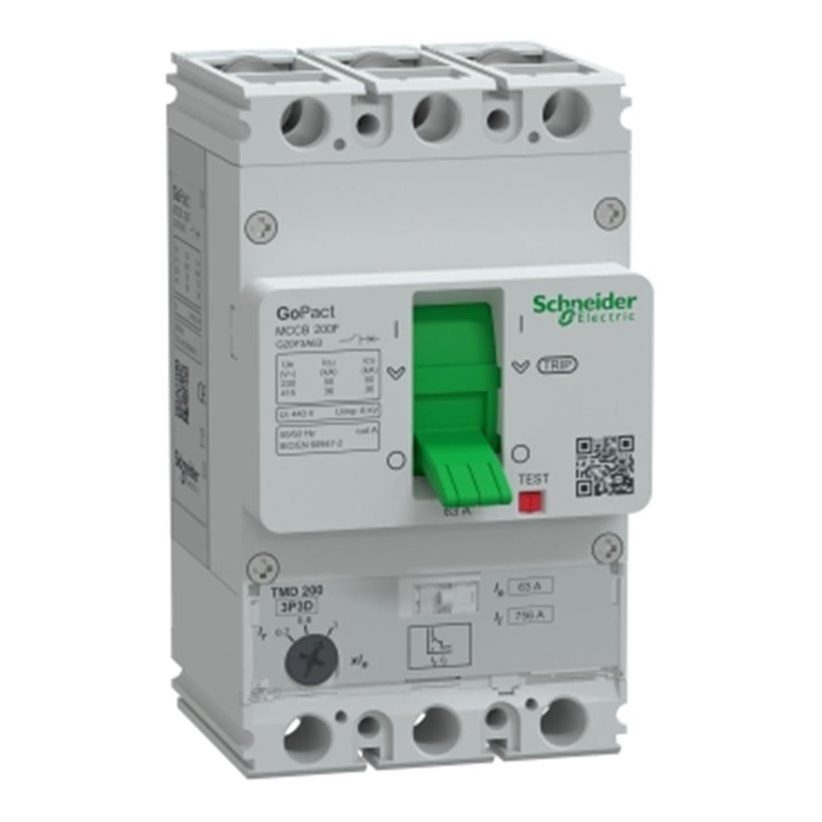 G20F3A63
SCHNEIDER , G20F3A63 , GOMCCB 200F 3P3D 63A ADJ