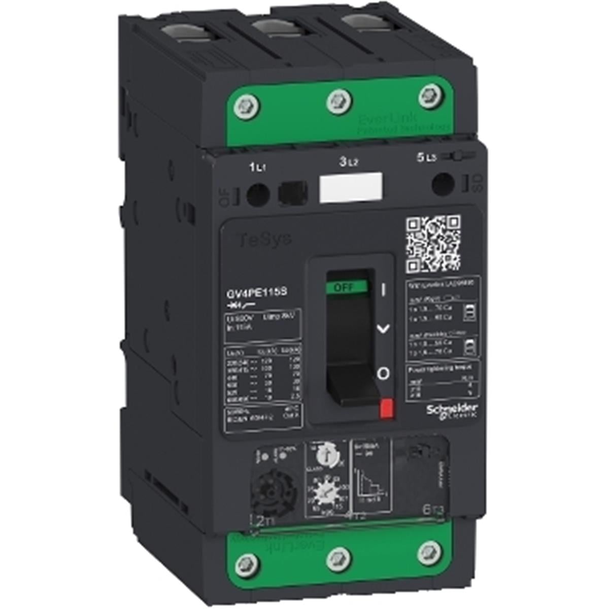 GV4PE80B
Schneider Electric GV4PE80B -TeSys GV4 Motor Devre Kesici Termik Many. 3P 80A 2