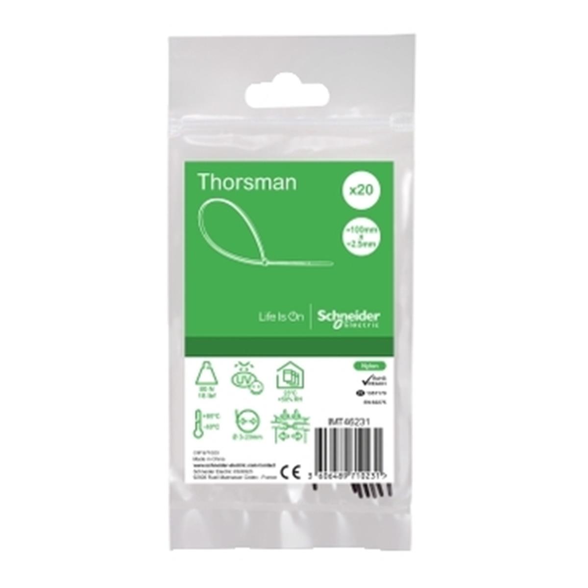 IMT46231
Thorsman Kablo Bağı 100x2.5mm siyah