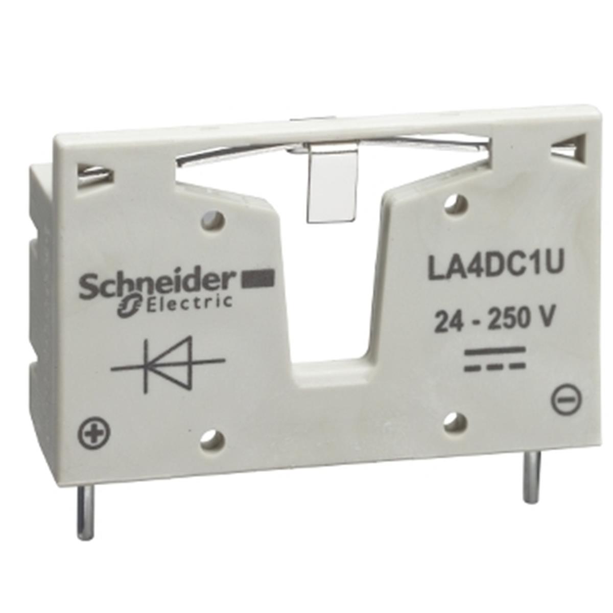 LA4DC1U
Tesys D - Süpresör Modülü - Diyotlar - 12...250 V 