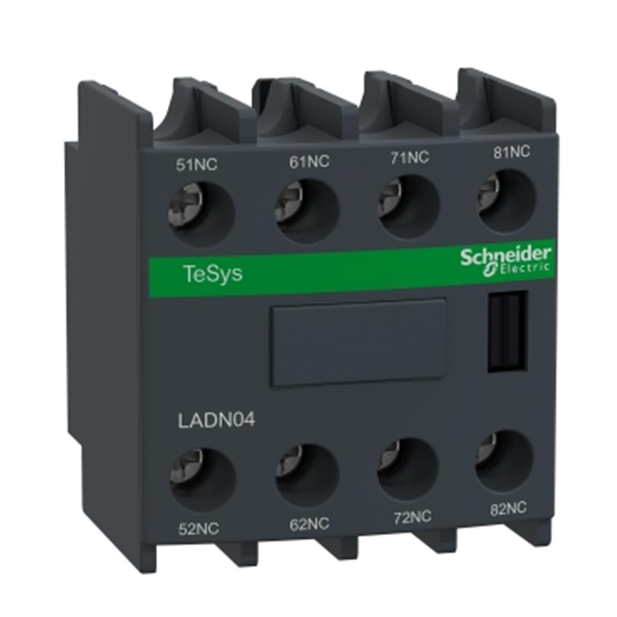 LADN04
Schneider Electric , LADN04 , TeSys D - yardımcı kontak bloğu - 4 NK - vida kelepçesi terminalleri