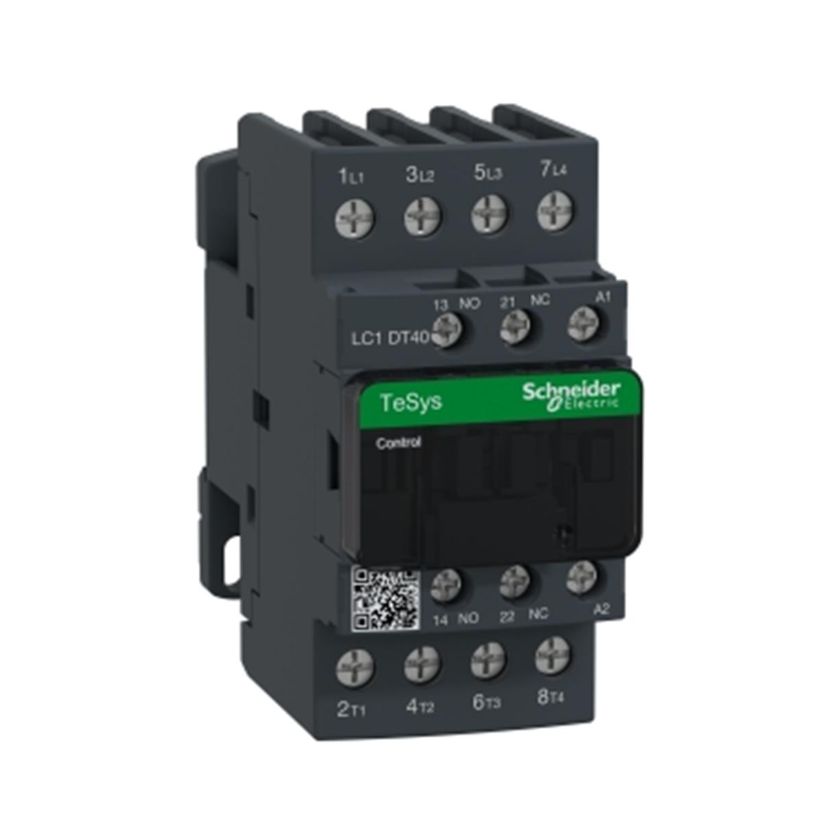 LC1DT40B7
TeSys D Kontaktör 4P 40A AC1 24VAC 4NA