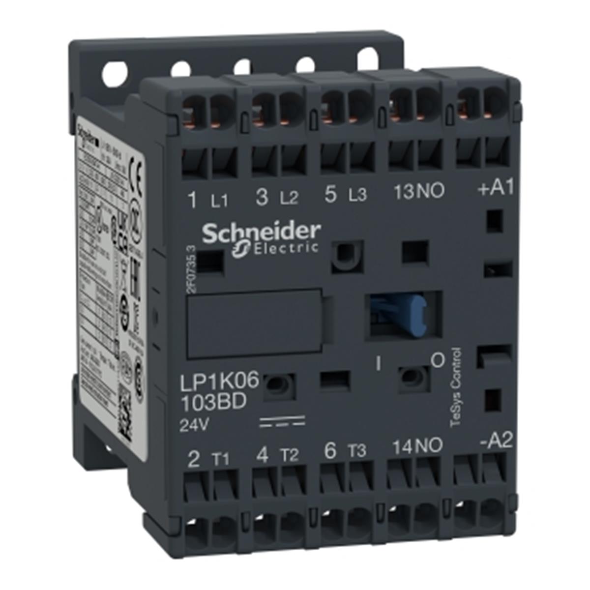 LP1K06103BD
TeSys K Kontaktör 3P 6A AC3 24VDC 1NA