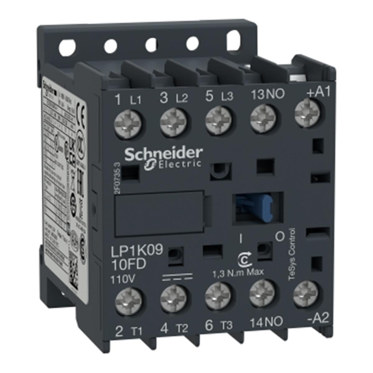 LP1K0910ED
TeSys K Kontaktör 3P 9A AC3 48VDC 1NA