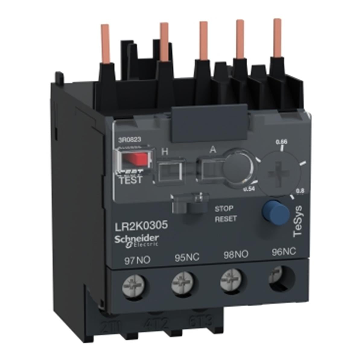 LR2K0305
Schneider Electric , LR2K0305 , TeSys K Termik Röle 0.54-0.8A Class 10A