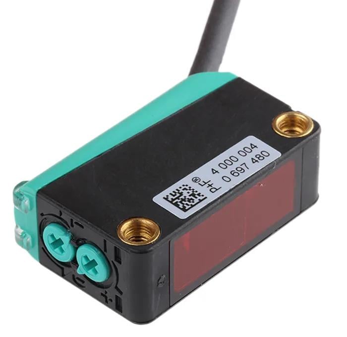 PEPPERL FUCHS SENSÖR ,ML100-55/103/115,Minyatür Gövde 10-30VDC PNP 5000mm Algılama Kırmızı, Kablolu Reflektörlü Fotosel Sensör