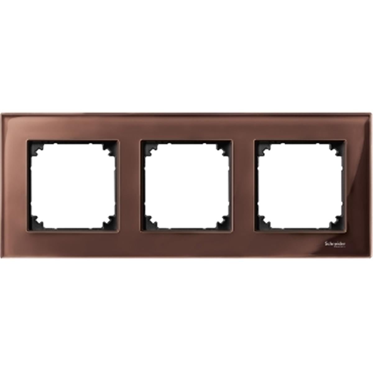 MTN4030-3215
Merten Üçlü çerçeve, M-Elegance Glass, Maun kahver