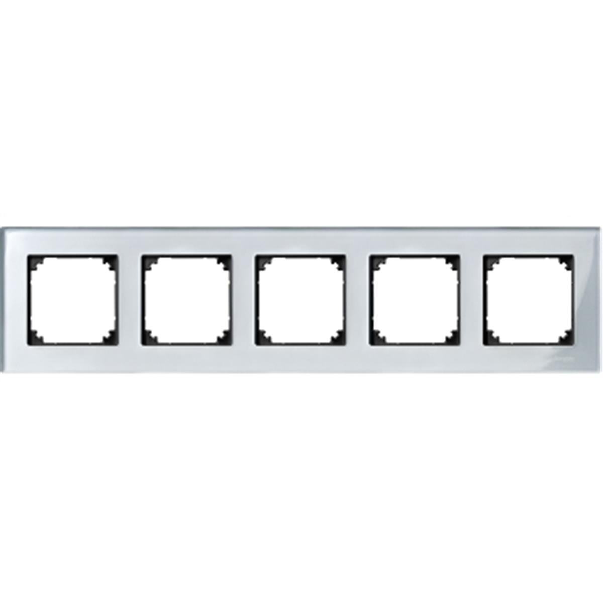 MTN4050-3260
Merten Beşli çerçeve, M-Elegance Glass, Gümüşi elm