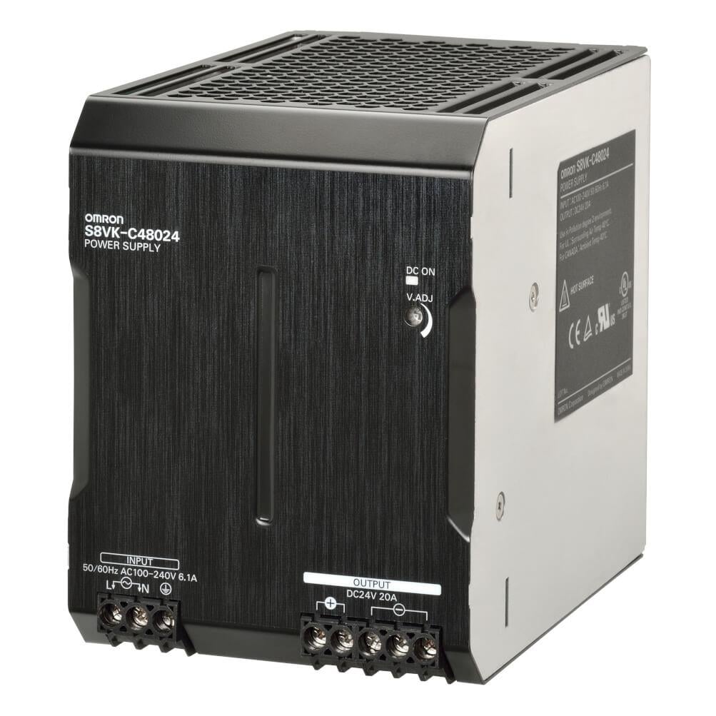 S8VK-C48024Omron , S8VK-C48024 , 480 W, 24VDC, 20A, GÜÇ KAYNAĞI