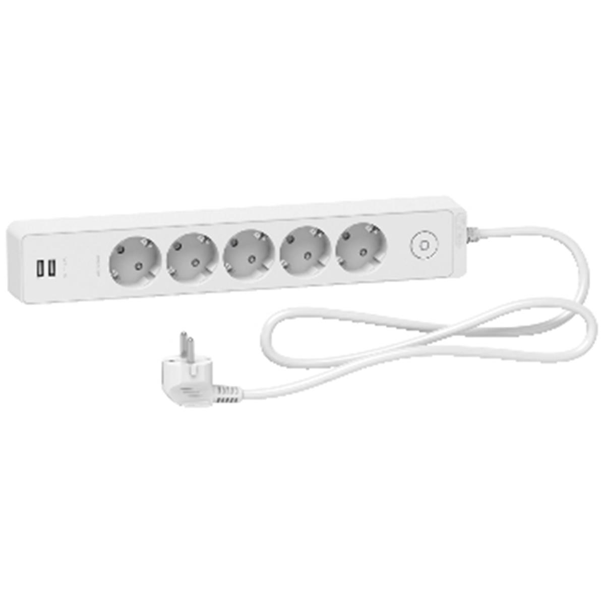 ST945U1W
Grup Priz 5 Topraklı Prizli & 2 USB Prizli, 1,5mt,