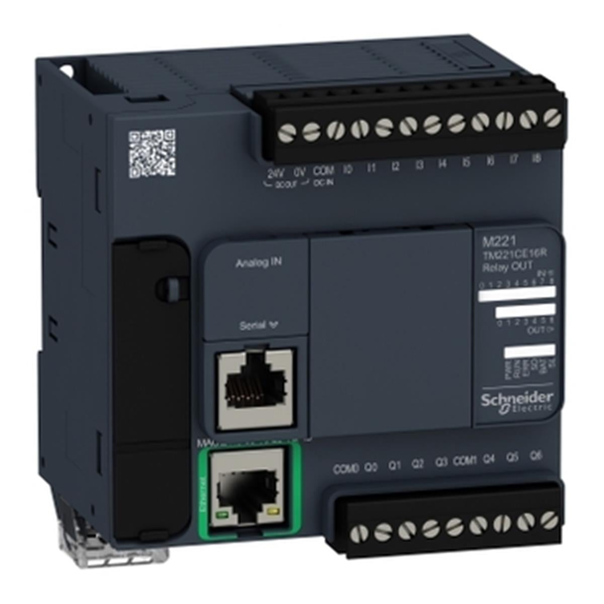 TM221CE16R
Schneider Electric , TM221CE16R , Kontrolör M221-16 GÇ rölesi Ethernet