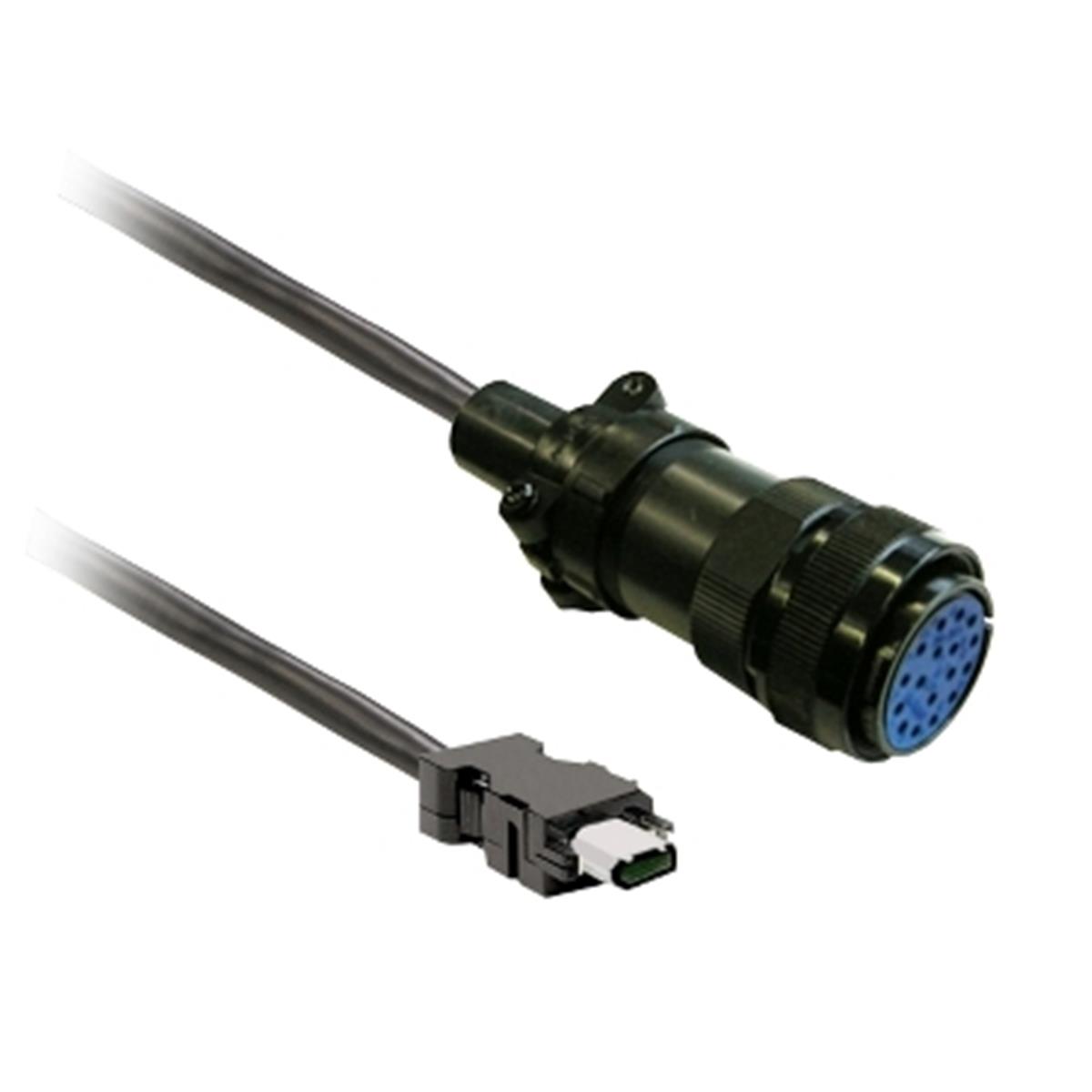 VW3M8A21R05
Schneider Elkectric  , VW3M8A21R05 ,BCH16 encoder cable, 2*0.5 + 3*2*0.2, 5M, shielded, MIL