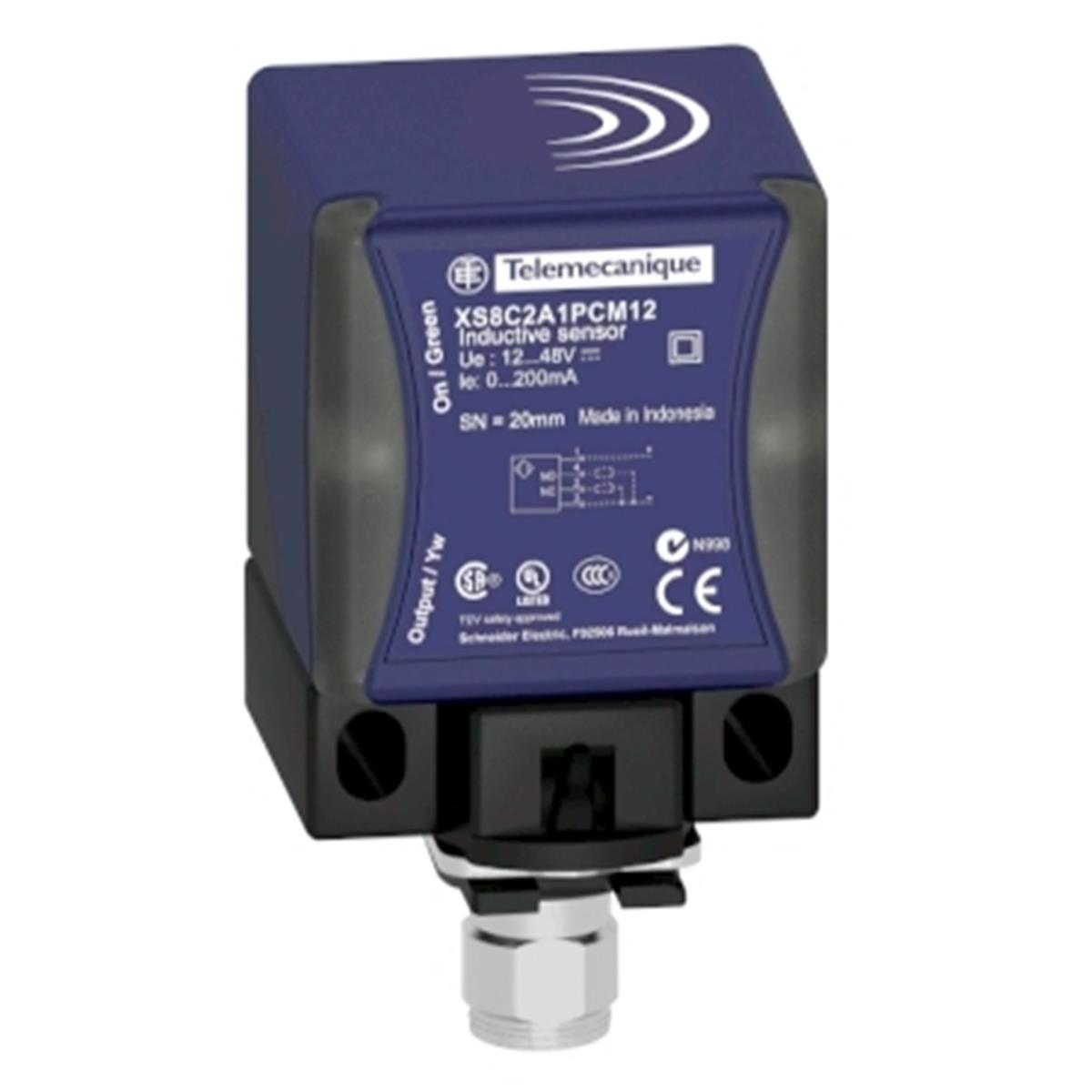 XS9C2A2A1M12
Endüktif Sensör Xs9 40X40X70 - Pbt - Sn25 Mm - 24V