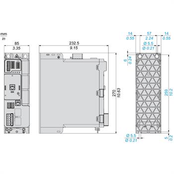 Schneider Electric  ATV340 - ATV340U40N4  Hız Kontrol Cihazı - 4kW- 400V trifaze -