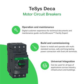 Schneider Electric GV3P40 -Tesys Gv3 Motor Devre Kesici Termik Many. 30-40A