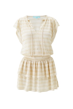 Gold Mini Elbise