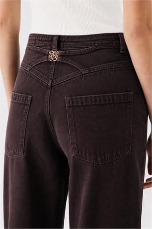 Kahverengi Denim Pantolon