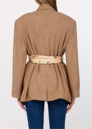 Bej Blazer Ceket