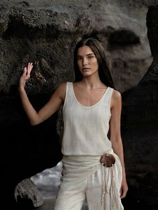 Amalfi Ekru Top