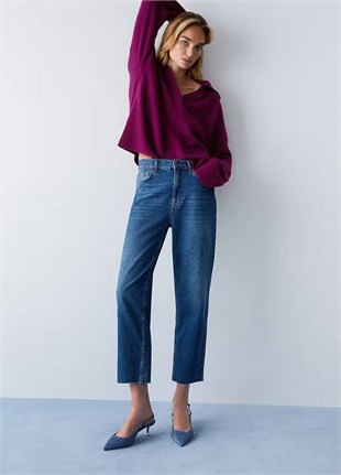 Kemerli Jean Pantolon