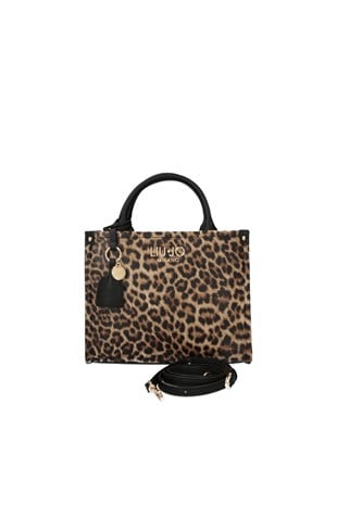 Leopar Desenli Tote Çanta