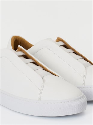 Beyaz Deri Sneaker