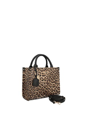 Leopar Desenli Tote Çanta