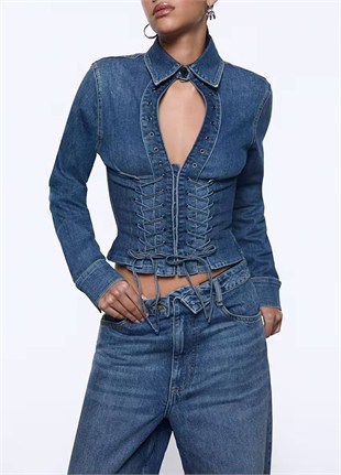 Kemerli Jean Pantolon