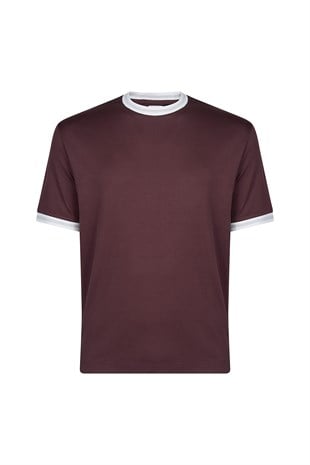 Bordo Kısa Kollu T-shirt