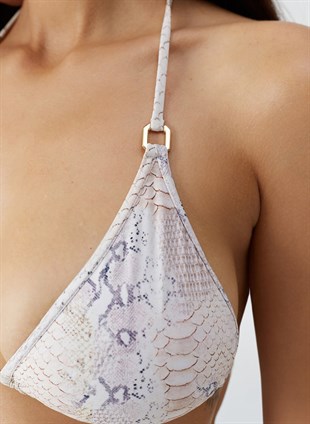 Desenli Bikini Üstü