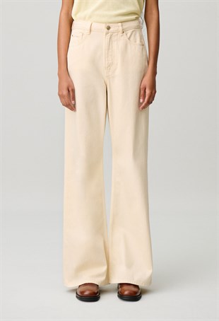 Yüksek Bel Flare Paça Denim Pantolon