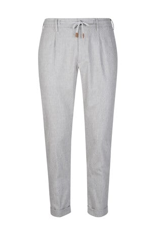 Bağcıklı Yün Karışımlı Pantolon
